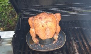 Beer can chicken
