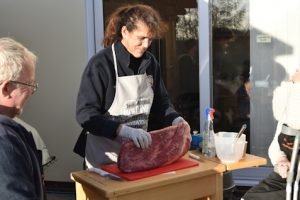 Prepping a brisket