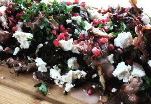 Crusted lamb shoulder platter