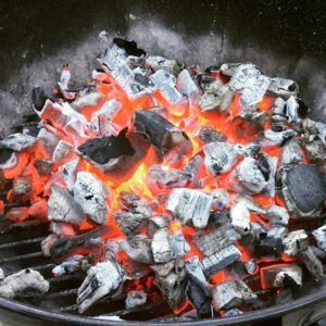 Charcoal fire