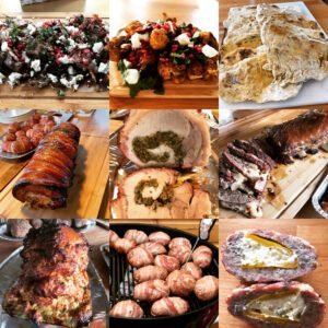 Some of the food cooked on the Next Level BBQ Workshop